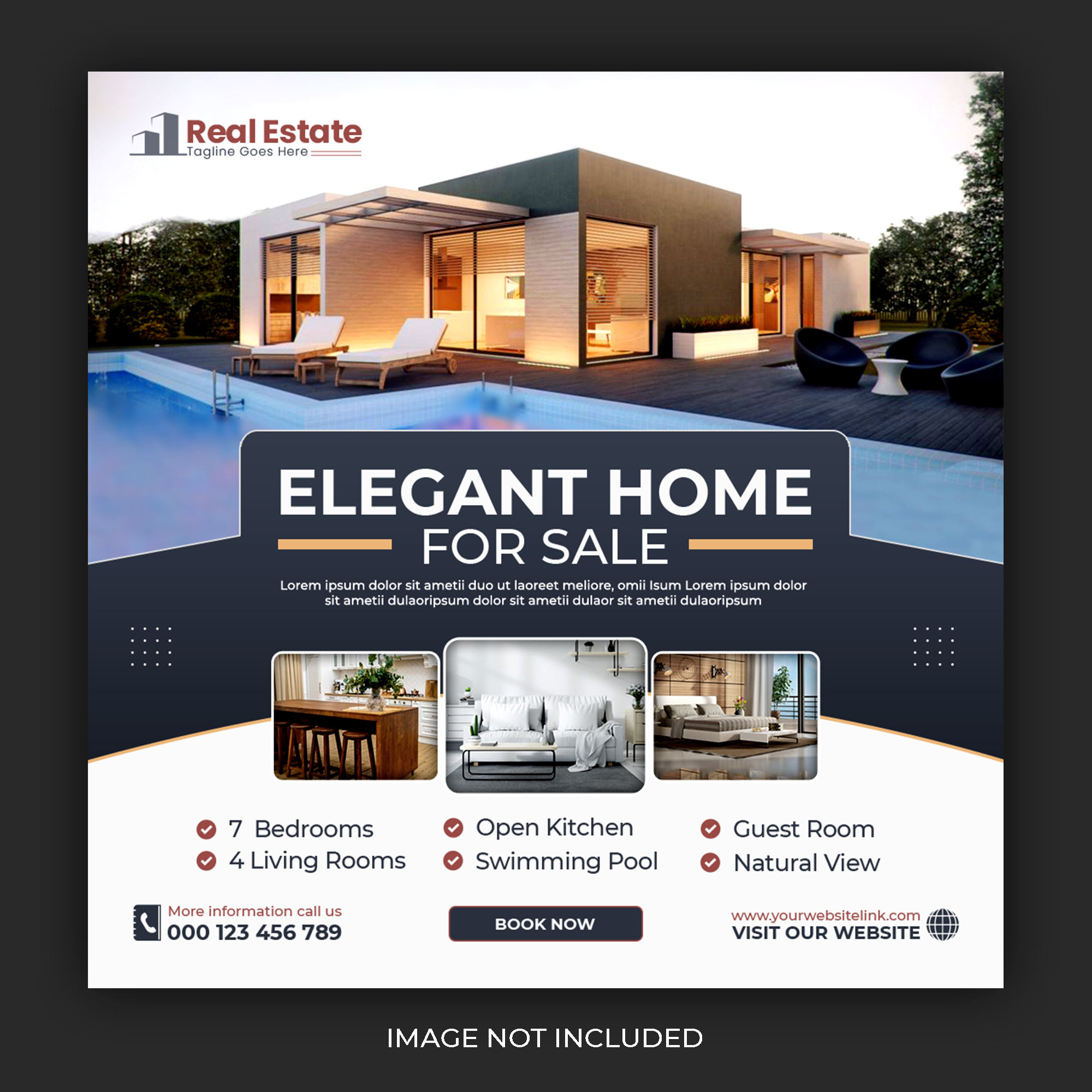 Infographic showing five factors affecting real estate property values