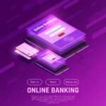 Infographic showing the balance between security risks and online banking convenience