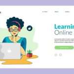 Comparative image illustrating the differences between online learning and traditional classroom education