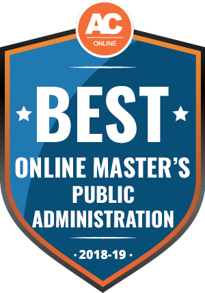 A group of professionals discussing public administration, representing the career advancement opportunities of an online MPA.