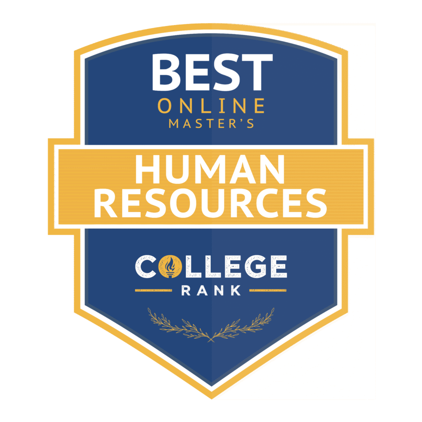 A student studies for their accredited online master's in human resources, considering top universities for HR management.